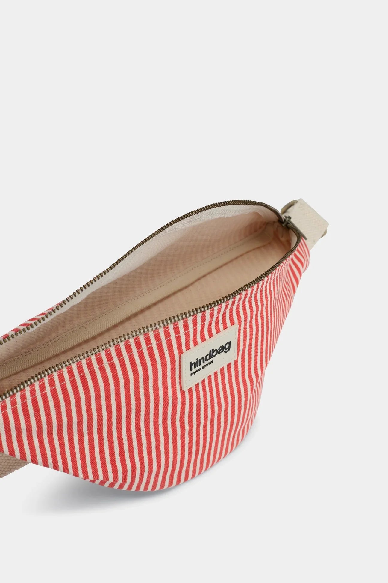 Crossbody ledvinka HINDBAG Olivia Red Stripes | Lavly.cz