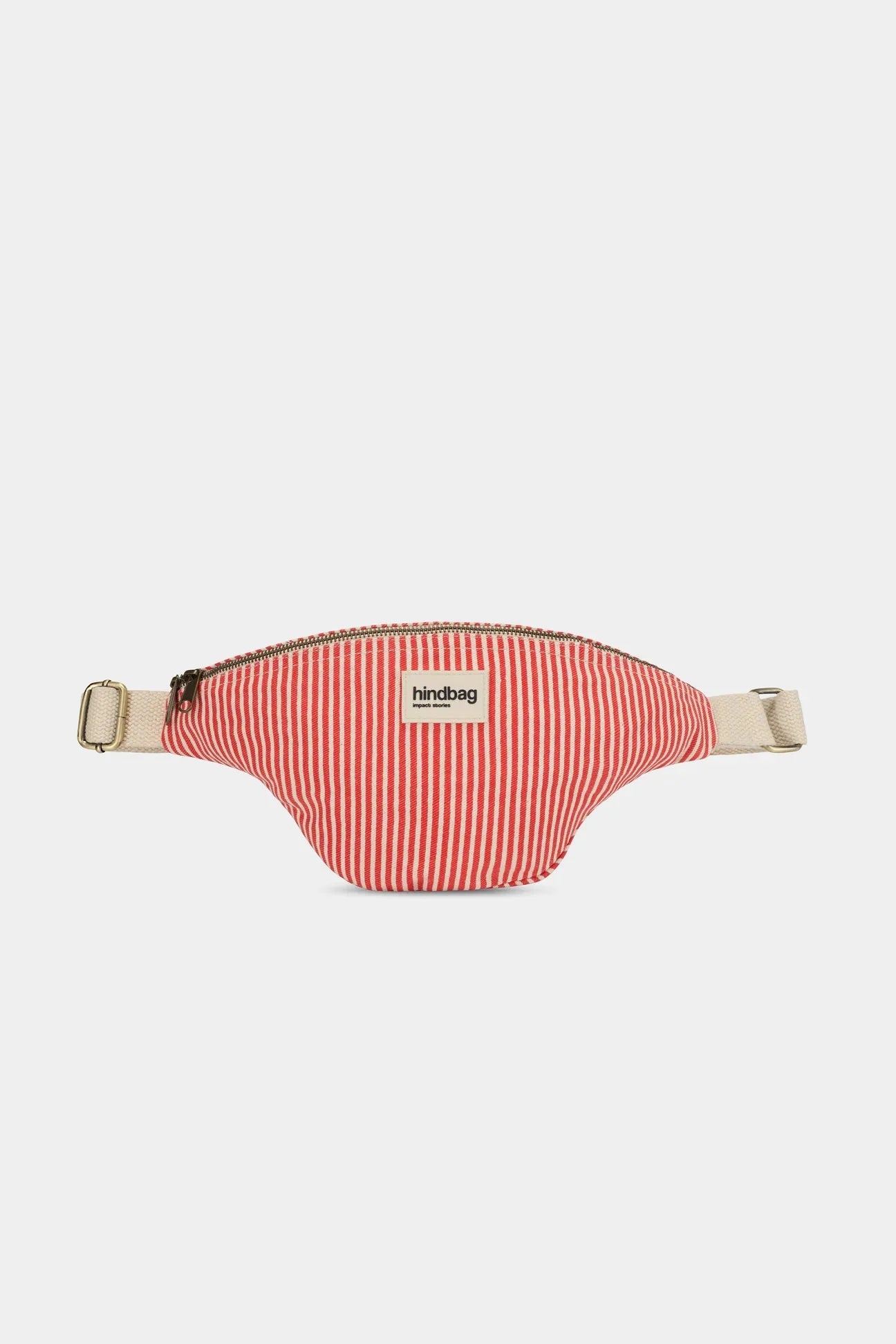 Crossbody ledvinka HINDBAG Olivia Red Stripes | Lavly.cz
