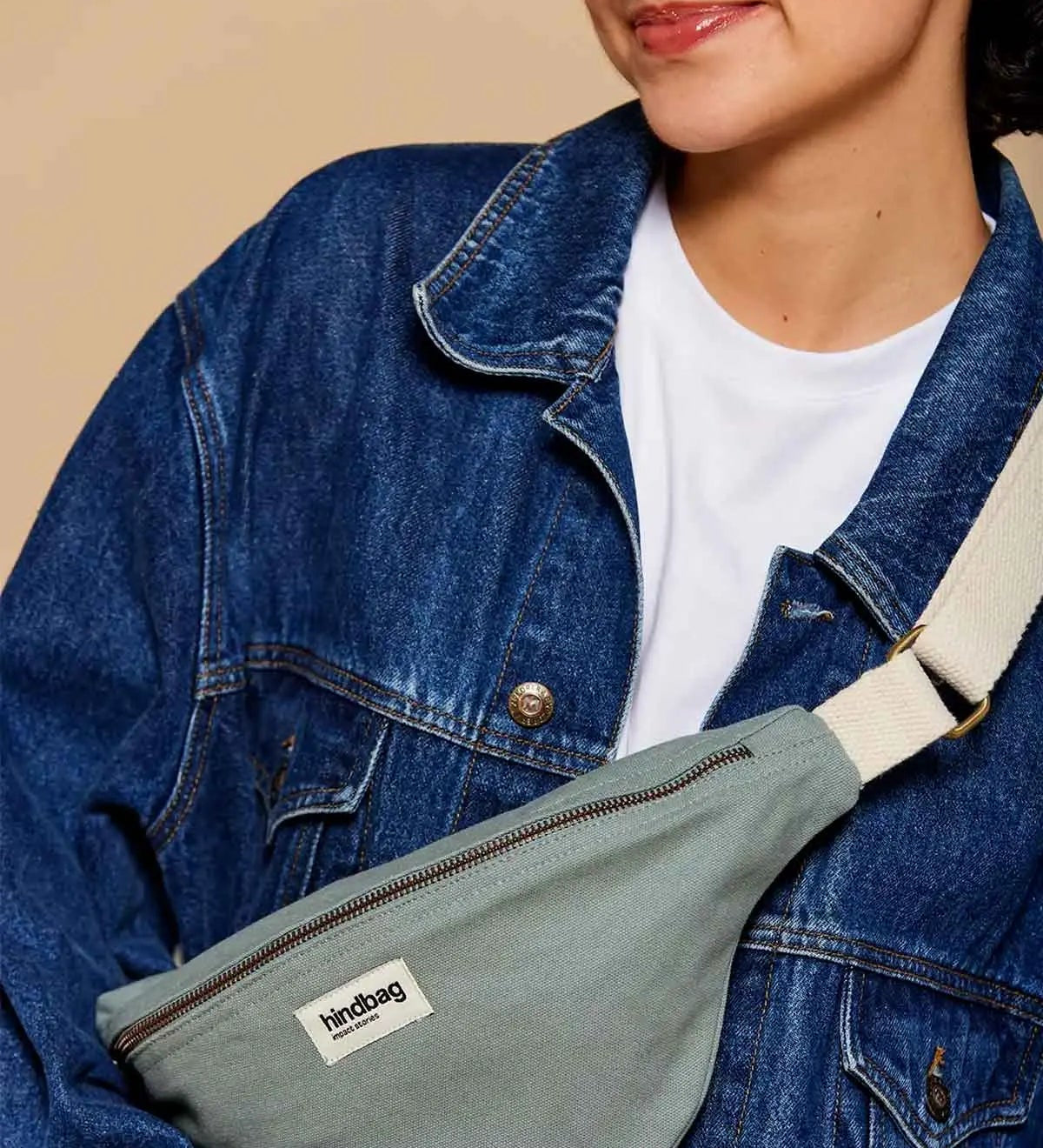 Crossbody ledvinka HINDBAG Olivia Sage | Lavly.cz