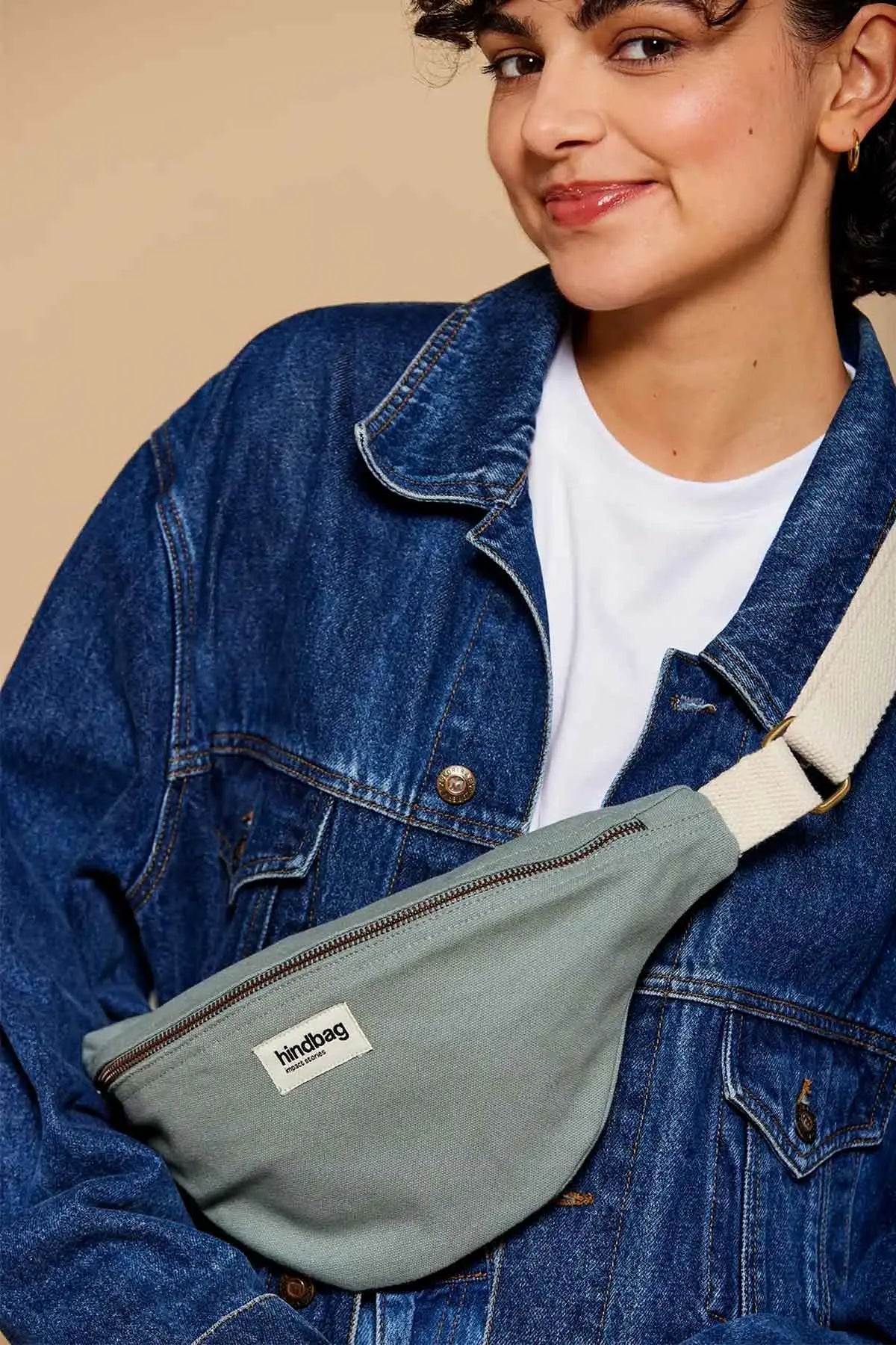 Crossbody ledvinka HINDBAG Olivia Sage | Lavly.cz