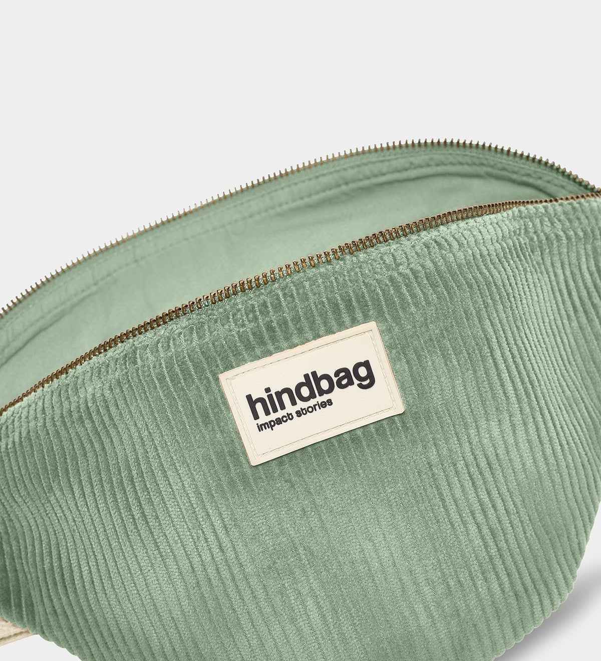 Crossbody ledvinka HINDBAG Olivia Velvet Mint Green | Lavly.cz