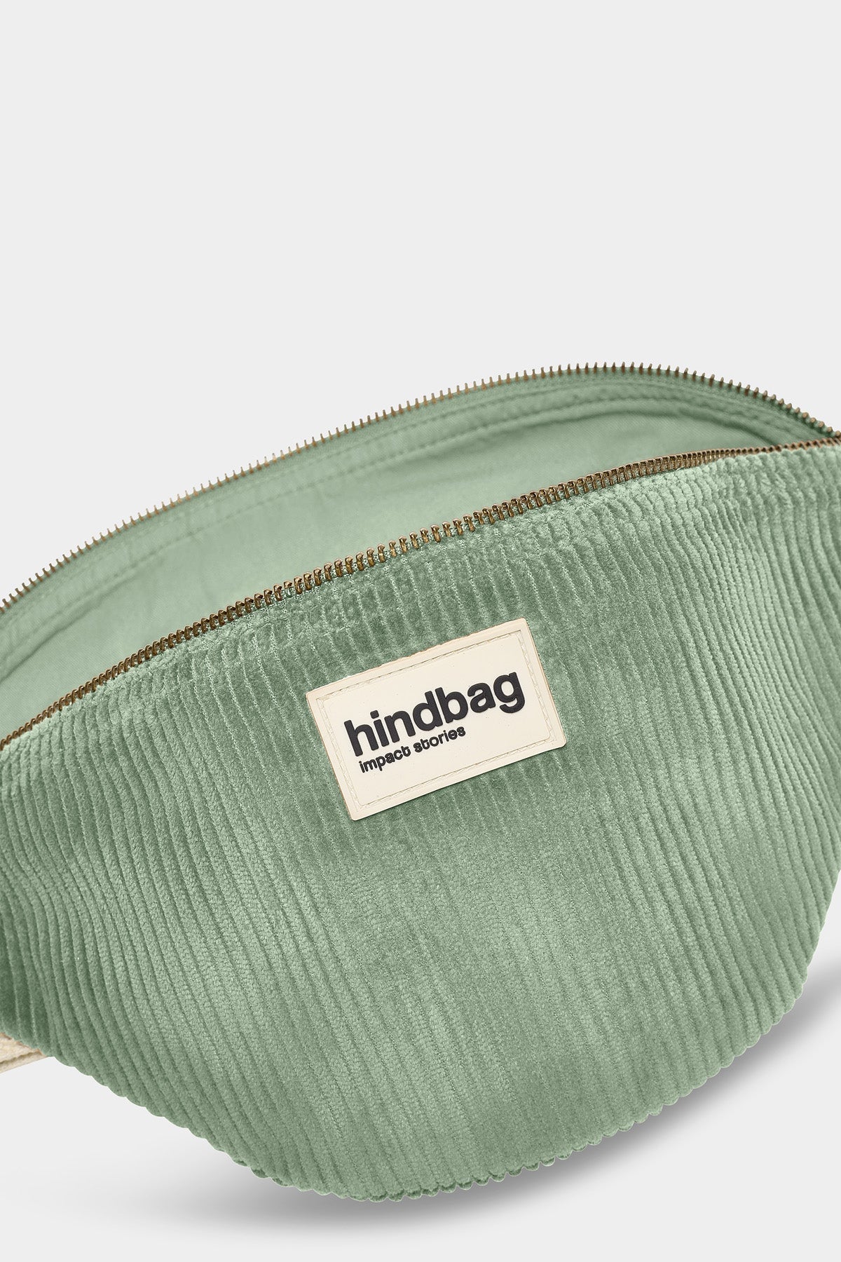 Crossbody ledvinka HINDBAG Olivia Velvet Mint Green | Lavly.cz