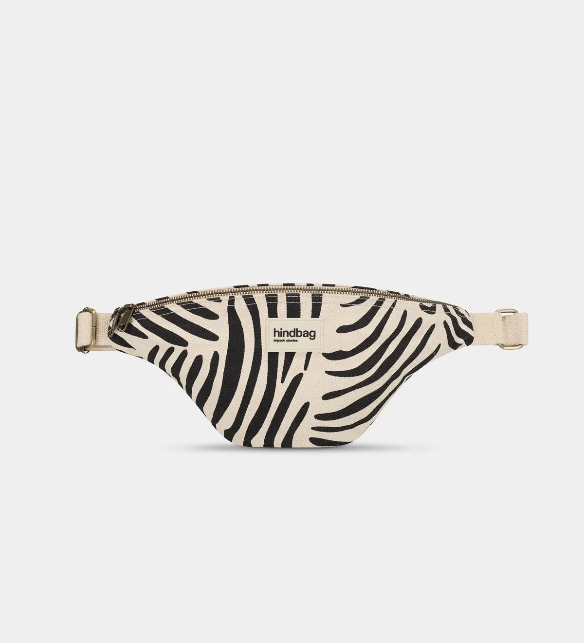 Crossbody ledvinka HINDBAG Olivia Zebra ecru | Lavly.cz