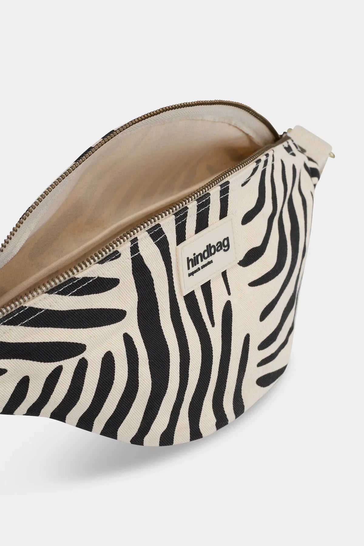 Crossbody ledvinka HINDBAG Olivia Zebra ecru | Lavly.cz