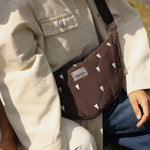 Crossbody ledvinka STUDIO NOOS Brown Hearts Puffy | Stylové doplňky pro děti a ženy | Lavly.cz