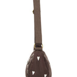 Crossbody ledvinka STUDIO NOOS Brown Hearts Puffy | Stylové doplňky pro děti a ženy | Lavly.cz