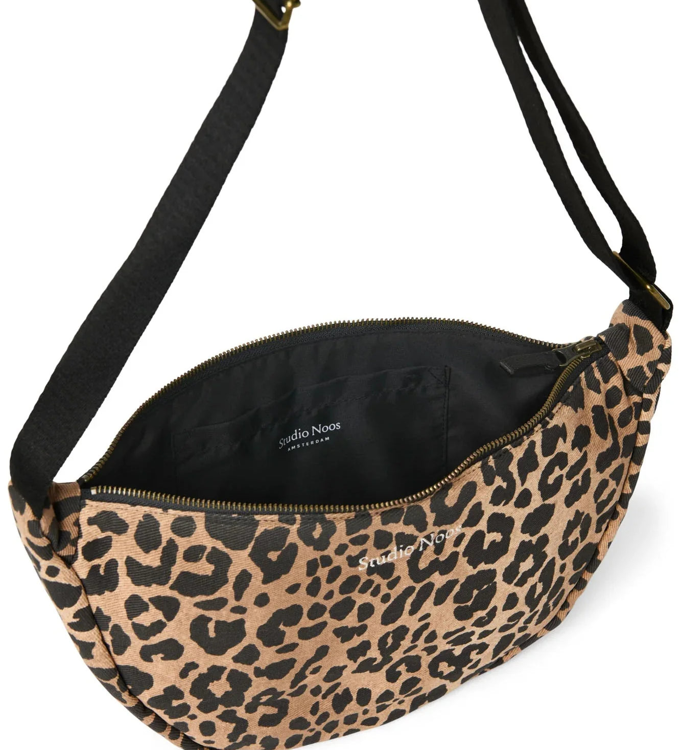 Crossbody ledvinka STUDIO NOOS Brown Leopard Cotton | Lavly.cz