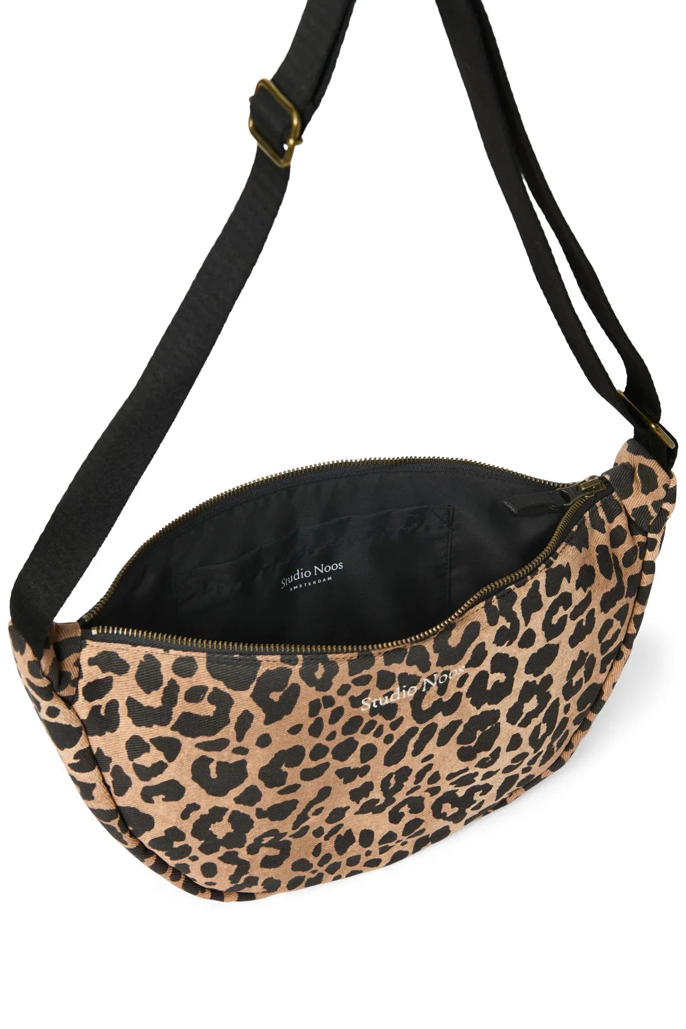 Crossbody ledvinka STUDIO NOOS Brown Leopard Cotton | Lavly.cz