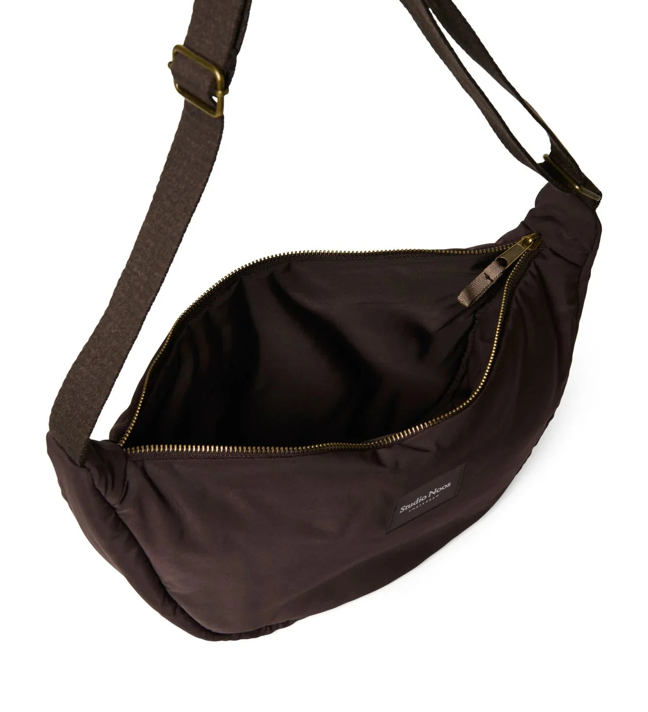 Crossbody ledvinka STUDIO NOOS Brown Puffy | Lavly.cz
