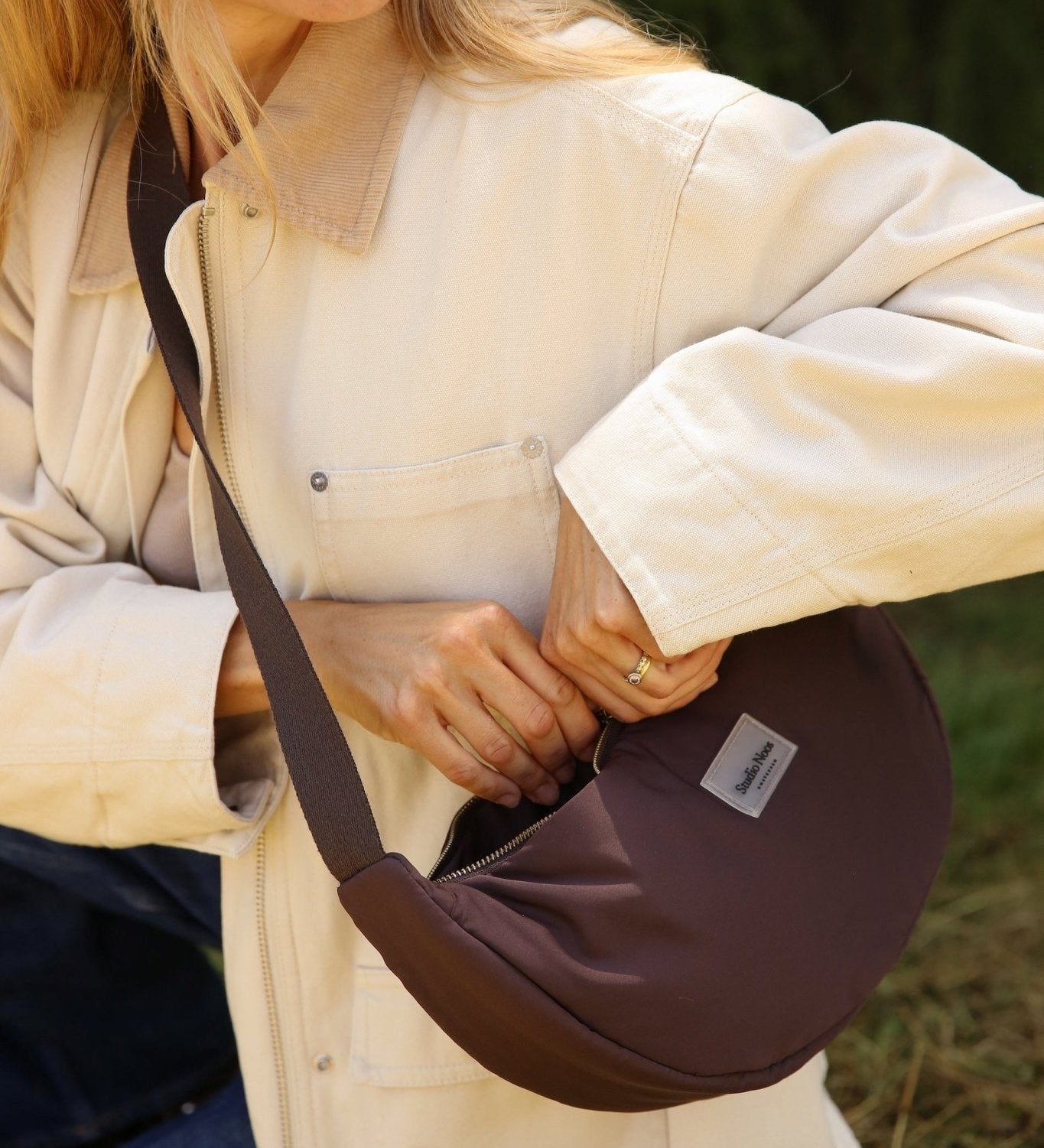 Crossbody ledvinka STUDIO NOOS Brown Puffy | Stylové doplňky pro děti a ženy | Lavly.cz