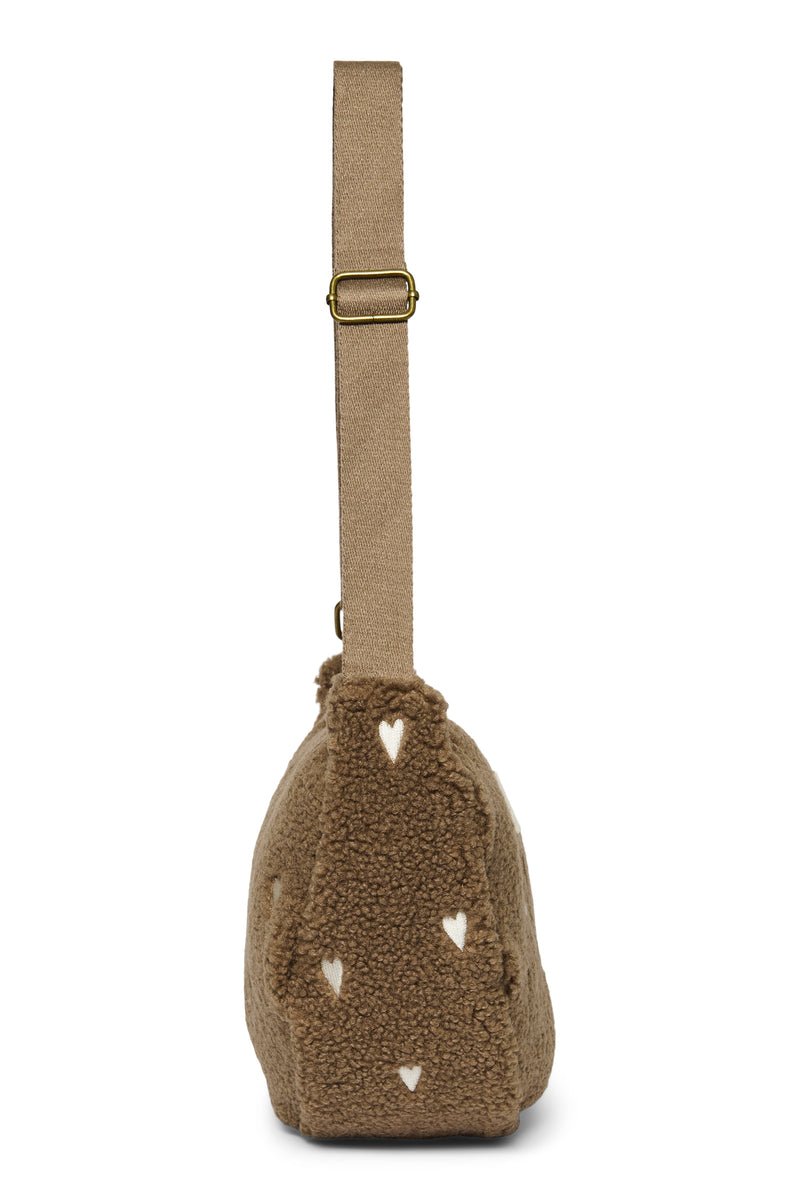 Crossbody ledvinka STUDIO NOOS Brown Teddy Hearts | Stylové doplňky pro děti a ženy | Lavly.cz
