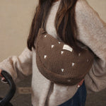 Crossbody ledvinka STUDIO NOOS Brown Teddy Hearts | Stylové doplňky pro děti a ženy | Lavly.cz
