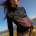 Crossbody ledvinka STUDIO NOOS Burgundy Technical Puffy | Lavly.cz