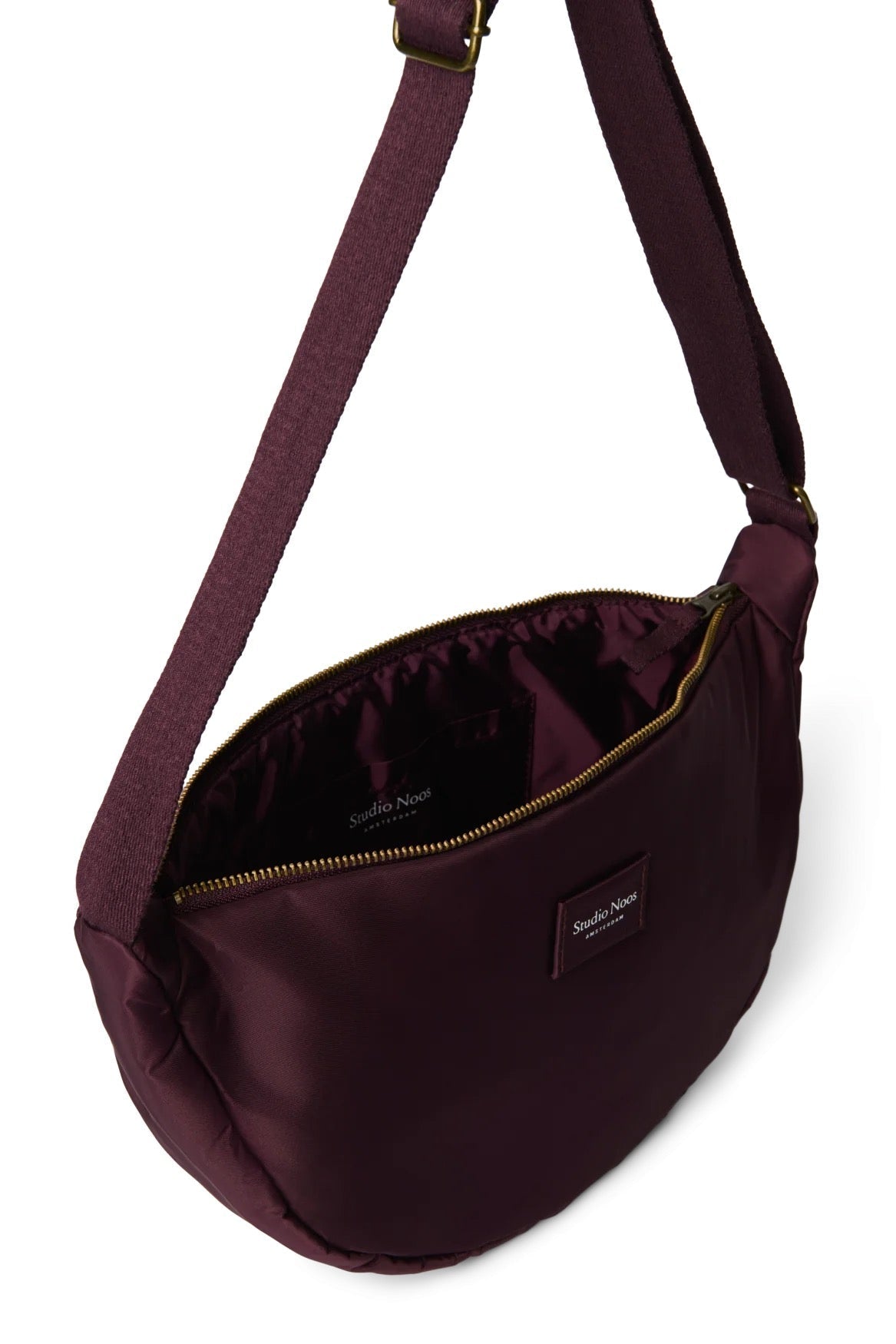 Crossbody ledvinka STUDIO NOOS Burgundy Technical Puffy | Lavly.cz