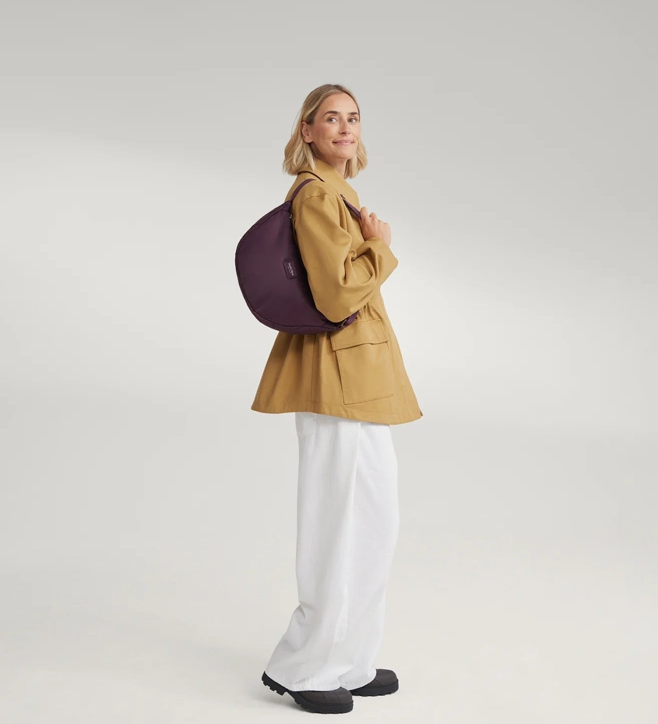 Crossbody ledvinka STUDIO NOOS Burgundy Technical Puffy | Lavly.cz