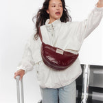 Crossbody ledvinka STUDIO NOOS Burgundy Vegan Leather | Lavly.cz