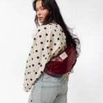 Crossbody ledvinka STUDIO NOOS Burgundy Vegan Leather | Lavly.cz