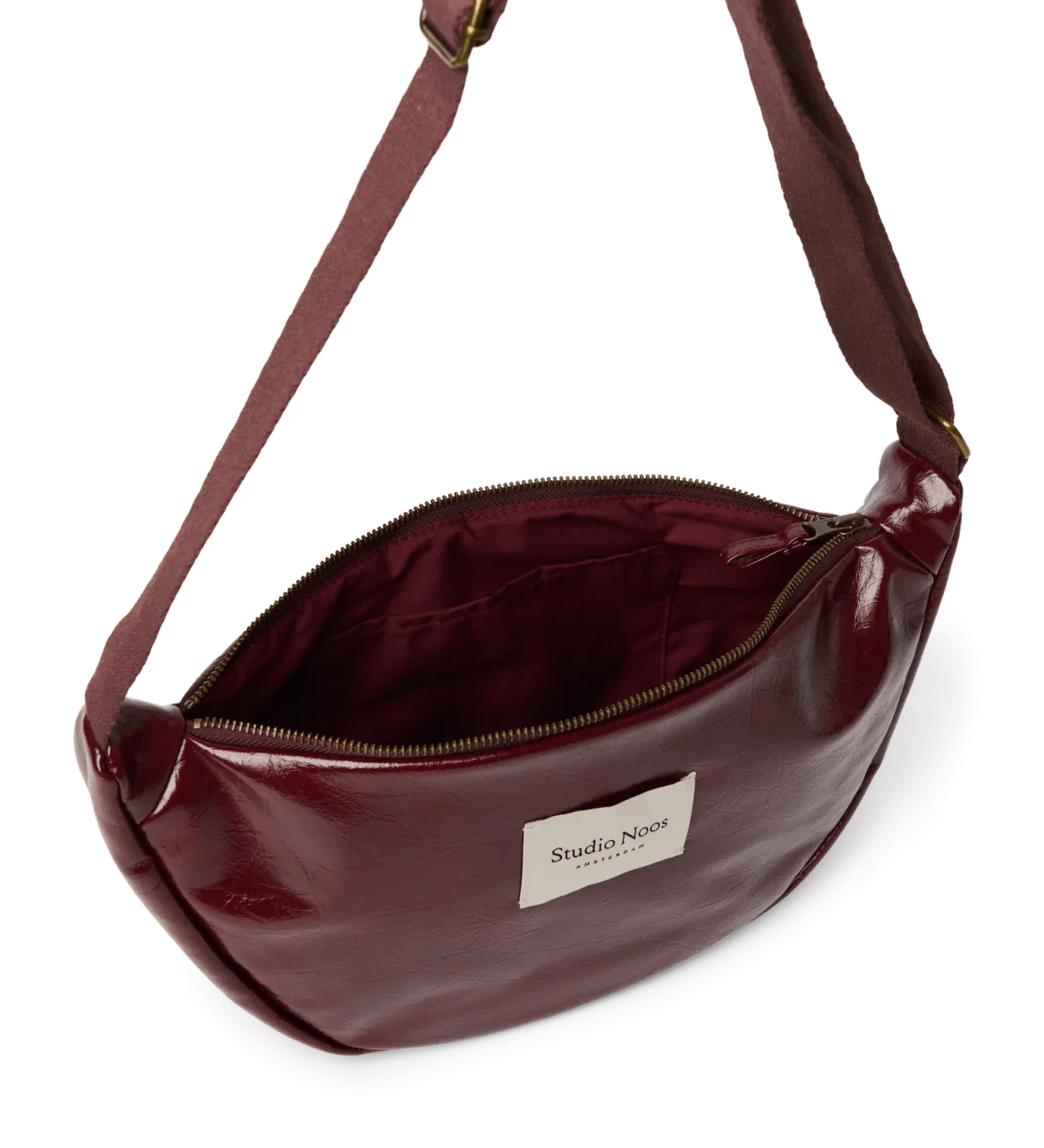 Crossbody ledvinka STUDIO NOOS Burgundy Vegan Leather | Lavly.cz