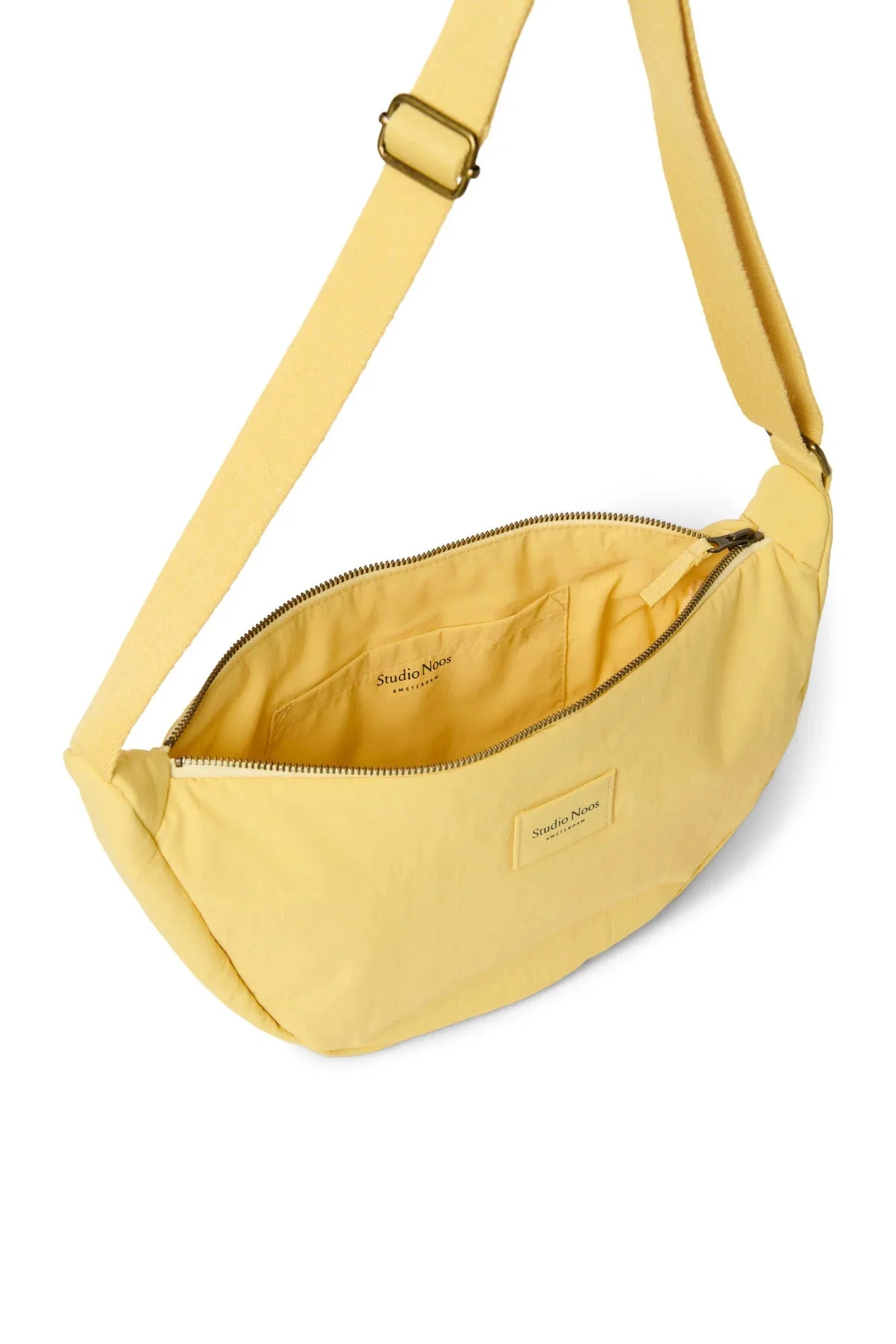 Crossbody ledvinka STUDIO NOOS Butter Yellow Textured Puffy | Lavly.cz