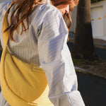 Crossbody ledvinka STUDIO NOOS Butter Yellow Textured Puffy | Lavly.cz