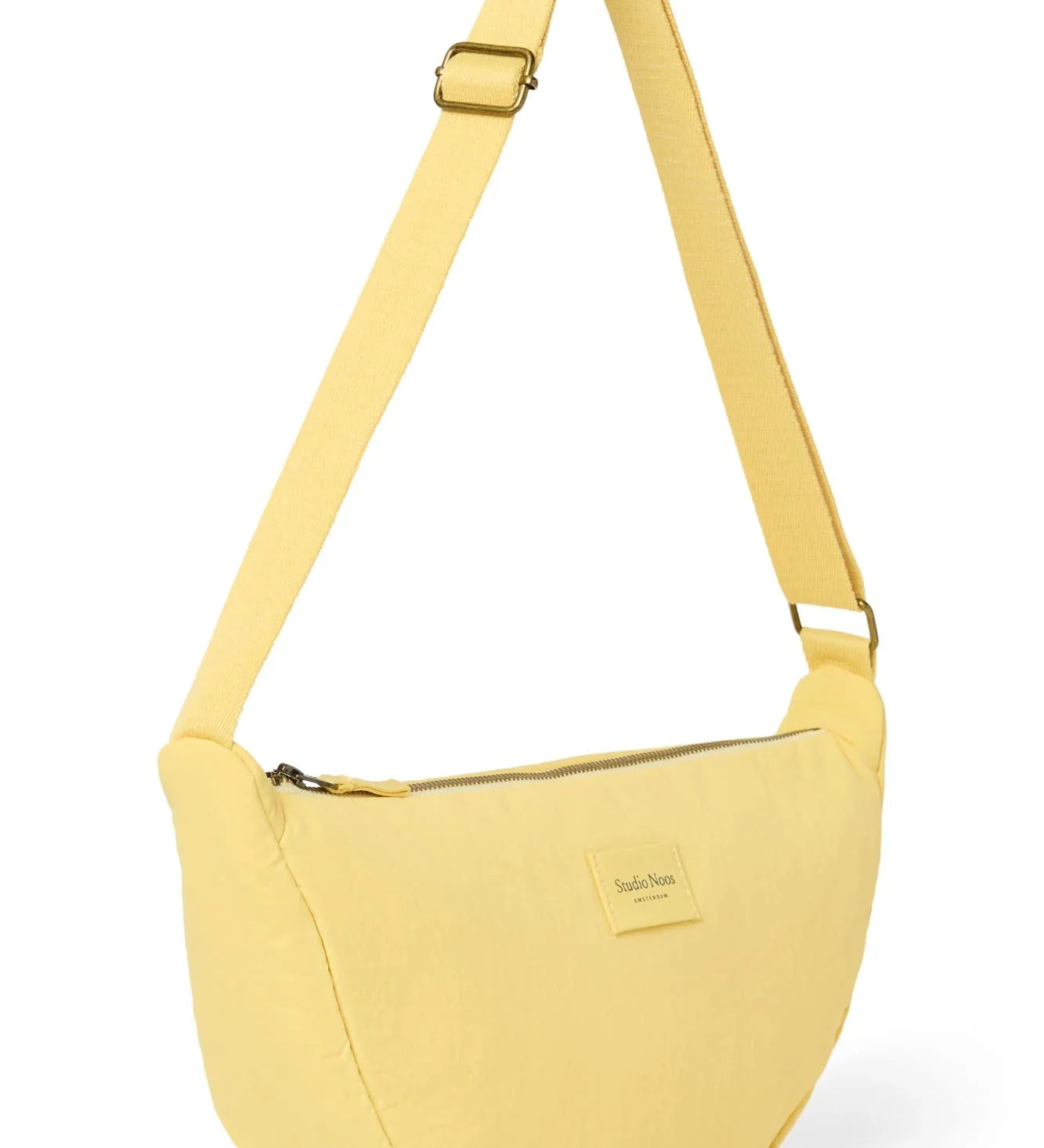 Crossbody ledvinka STUDIO NOOS Butter Yellow Textured Puffy | Lavly.cz
