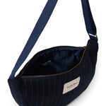 Crossbody ledvinka STUDIO NOOS Dark Blue Flannel Chalkstripe | Lavly.cz