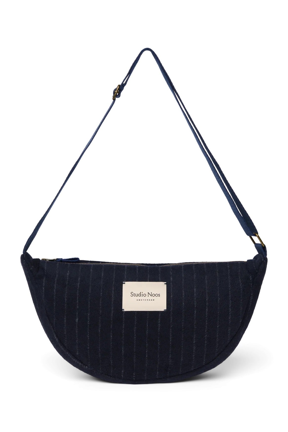 Crossbody ledvinka STUDIO NOOS Dark Blue Flannel Chalkstripe | Lavly.cz