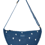 Crossbody ledvinka STUDIO NOOS Dark Blue White Hearts Denim | Lavly.cz