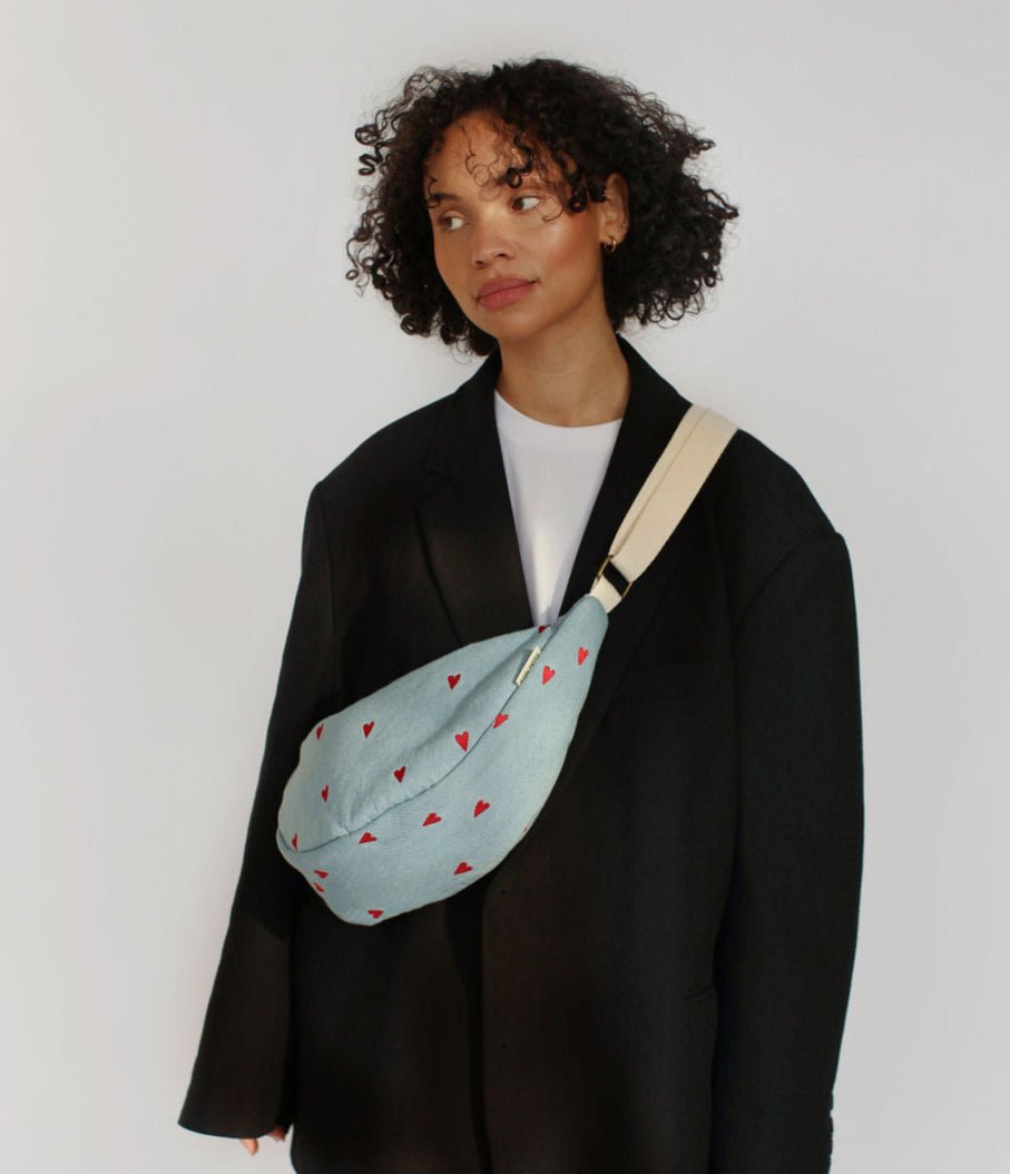 Crossbody ledvinka STUDIO NOOS Denim Hearts | Stylové doplňky pro děti a ženy | Lavly.cz