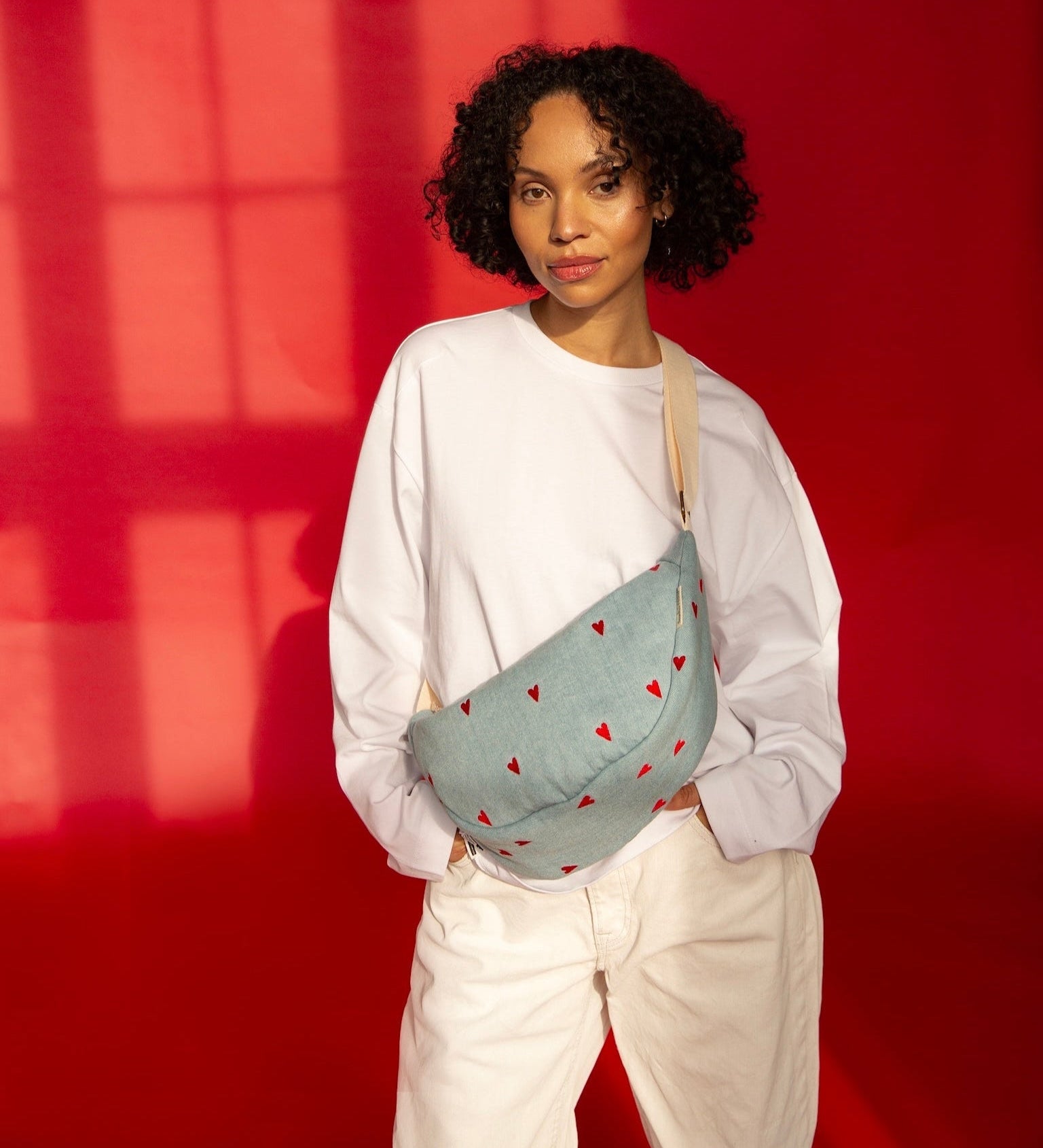 Crossbody ledvinka STUDIO NOOS Denim Hearts | Stylové doplňky pro děti a ženy | Lavly.cz