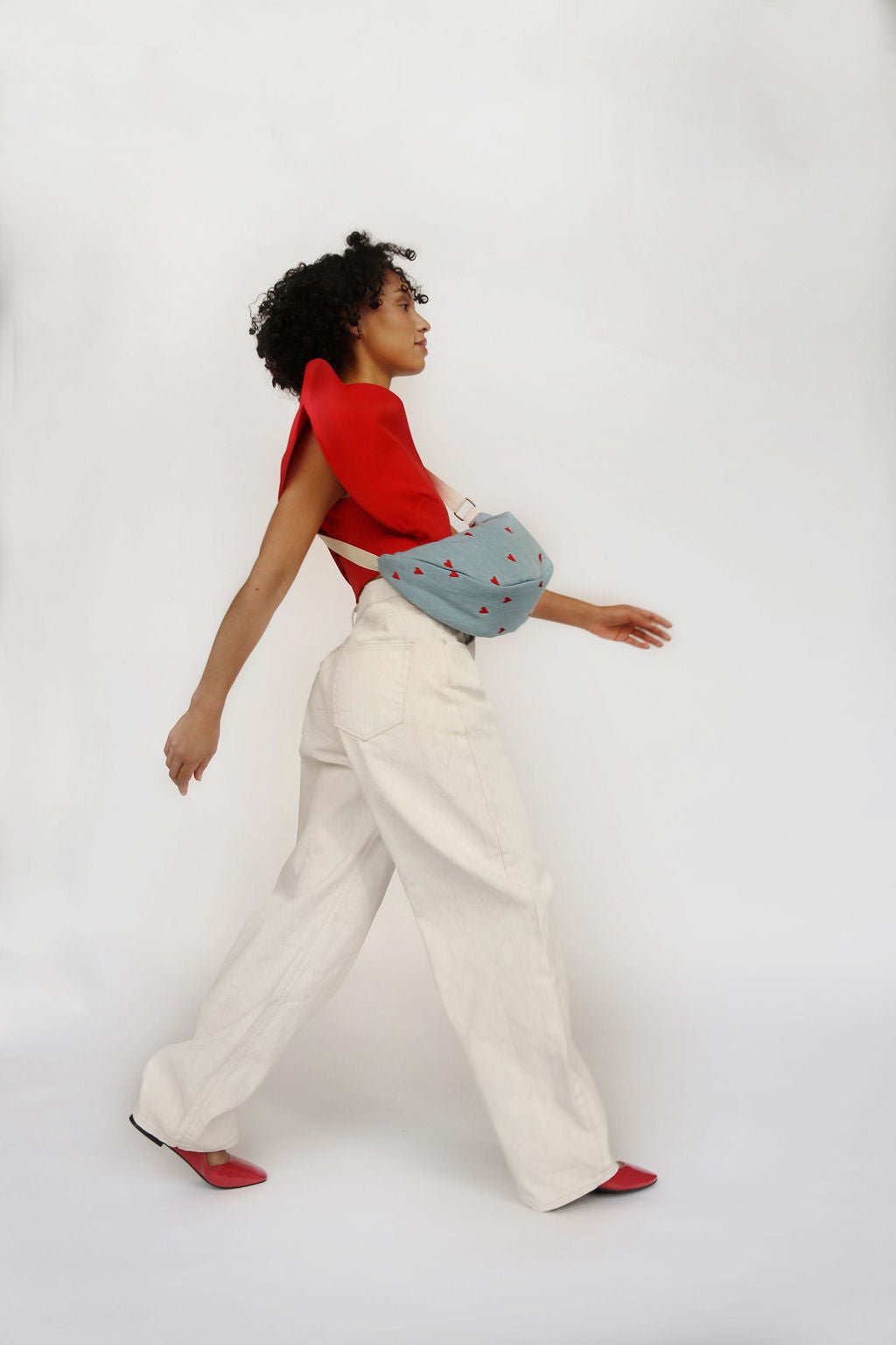 Crossbody ledvinka STUDIO NOOS Denim Hearts | Stylové doplňky pro děti a ženy | Lavly.cz