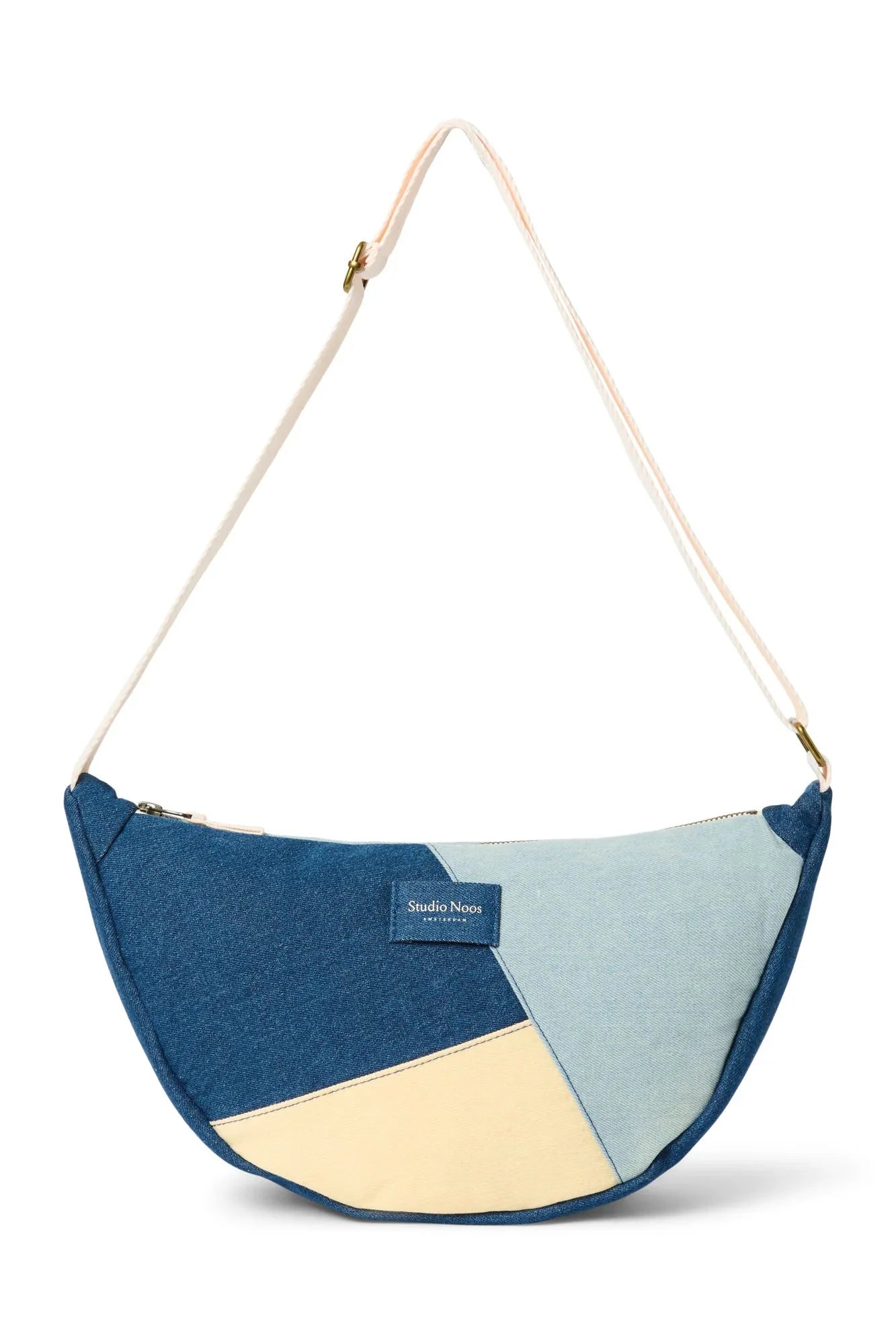 Crossbody ledvinka STUDIO NOOS Denim Patchwork | Lavly.cz