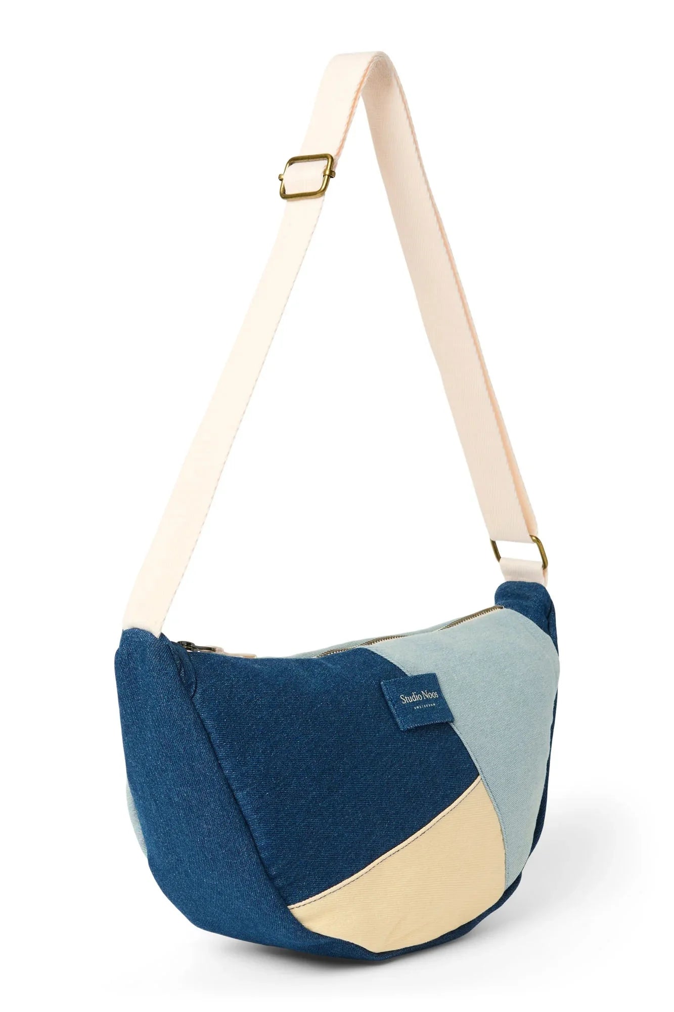 Crossbody ledvinka STUDIO NOOS Denim Patchwork | Lavly.cz