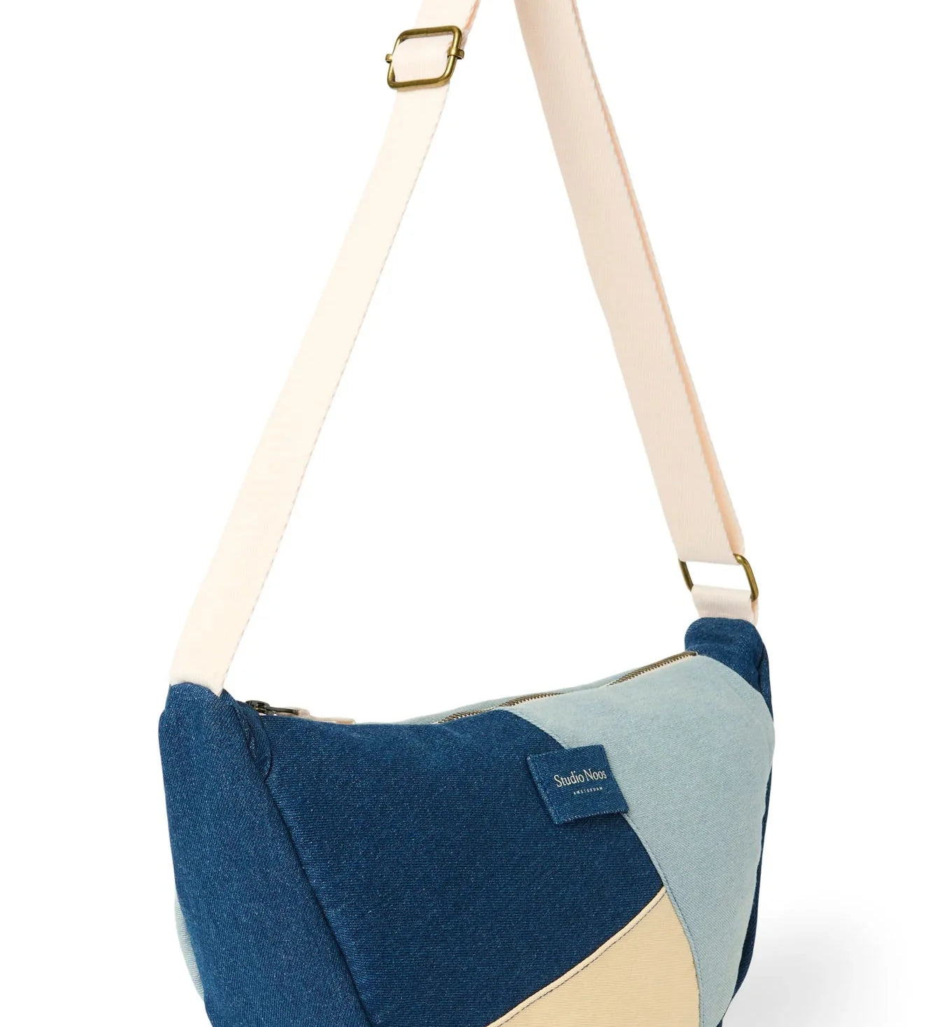 Crossbody ledvinka STUDIO NOOS Denim Patchwork | Lavly.cz