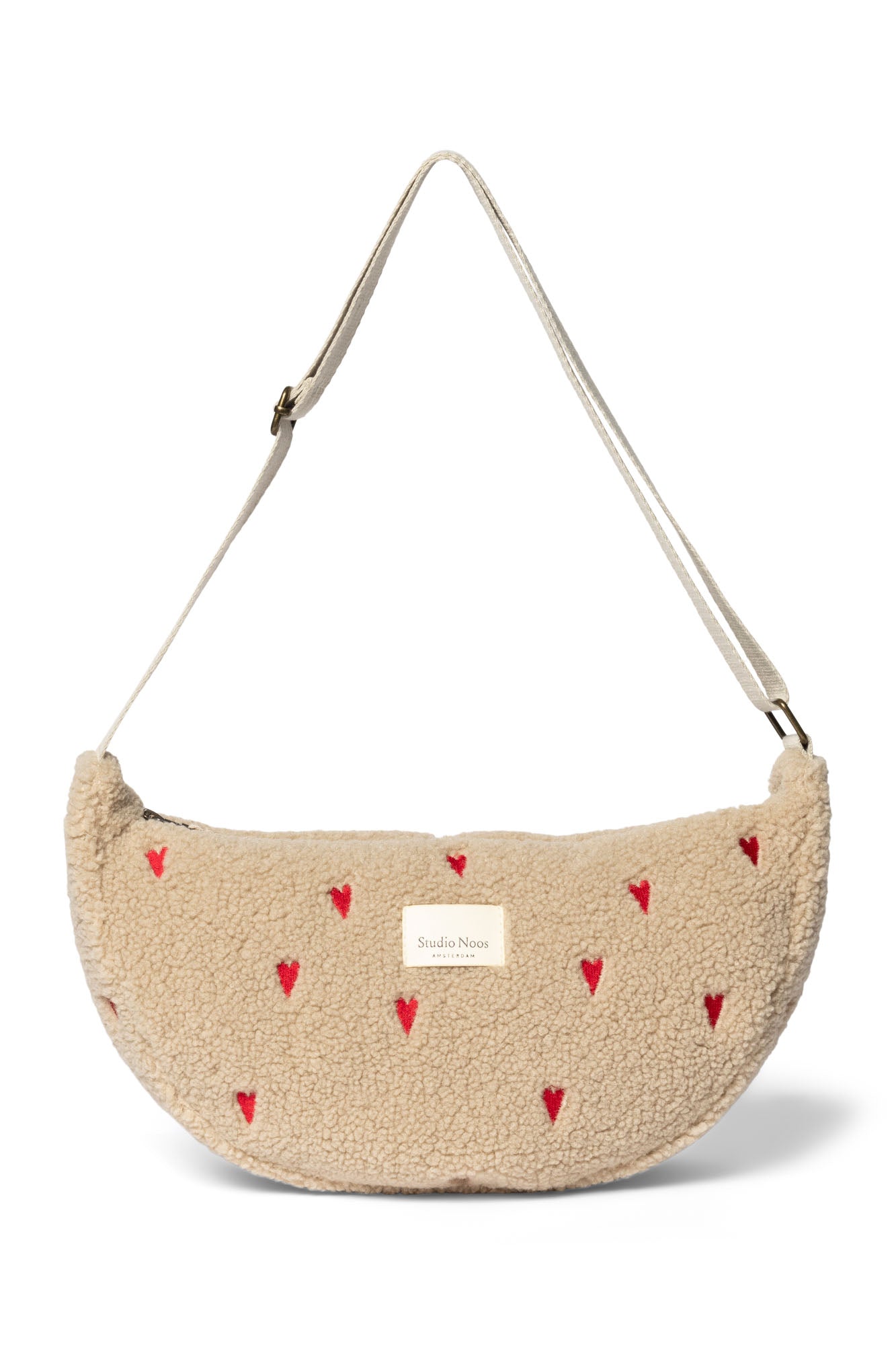 Crossbody ledvinka STUDIO NOOS Ecru Teddy Hearts | Stylové doplňky pro děti a ženy | Lavly.cz