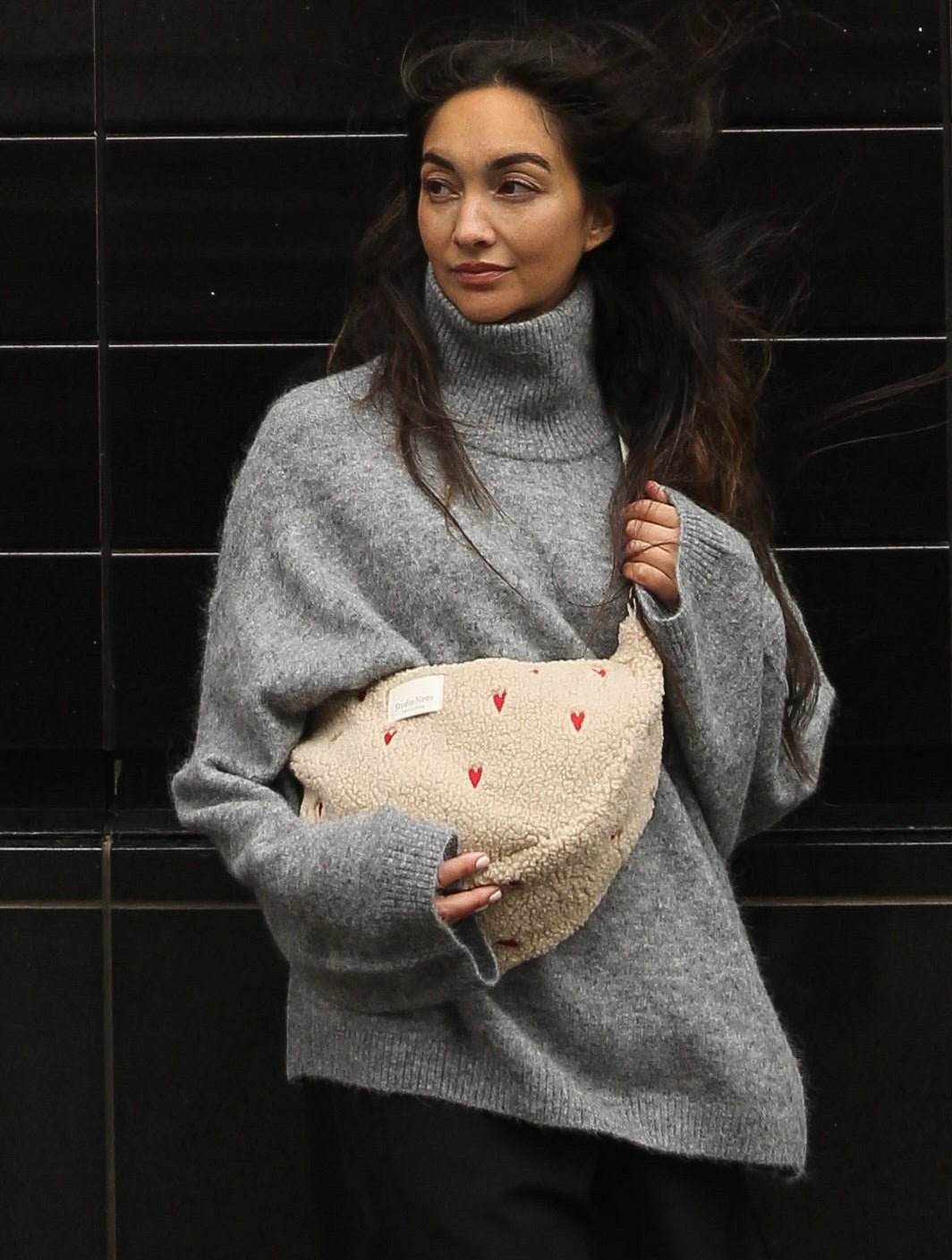 Crossbody ledvinka STUDIO NOOS Ecru Teddy Hearts | Stylové doplňky pro děti a ženy | Lavly.cz