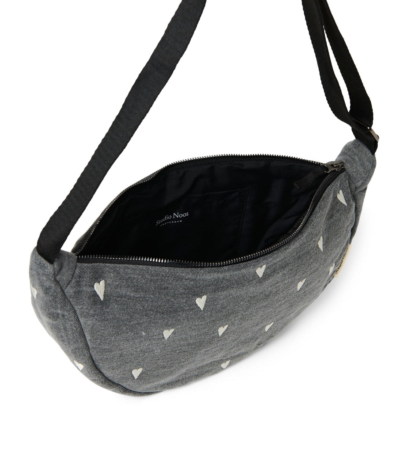 Crossbody ledvinka STUDIO NOOS Grey Denim Hearts | Stylové doplňky pro děti a ženy | Lavly.cz