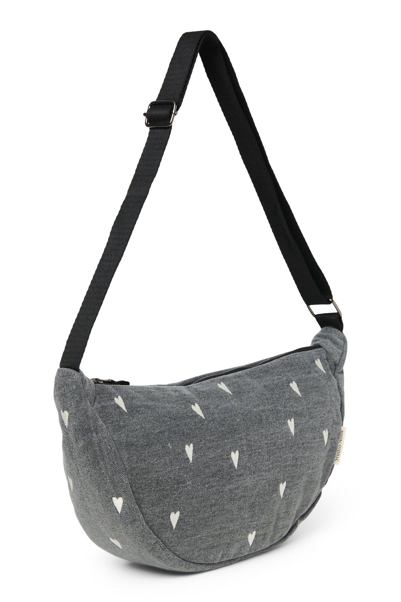 Crossbody ledvinka STUDIO NOOS Grey Denim Hearts | Stylové doplňky pro děti a ženy | Lavly.cz