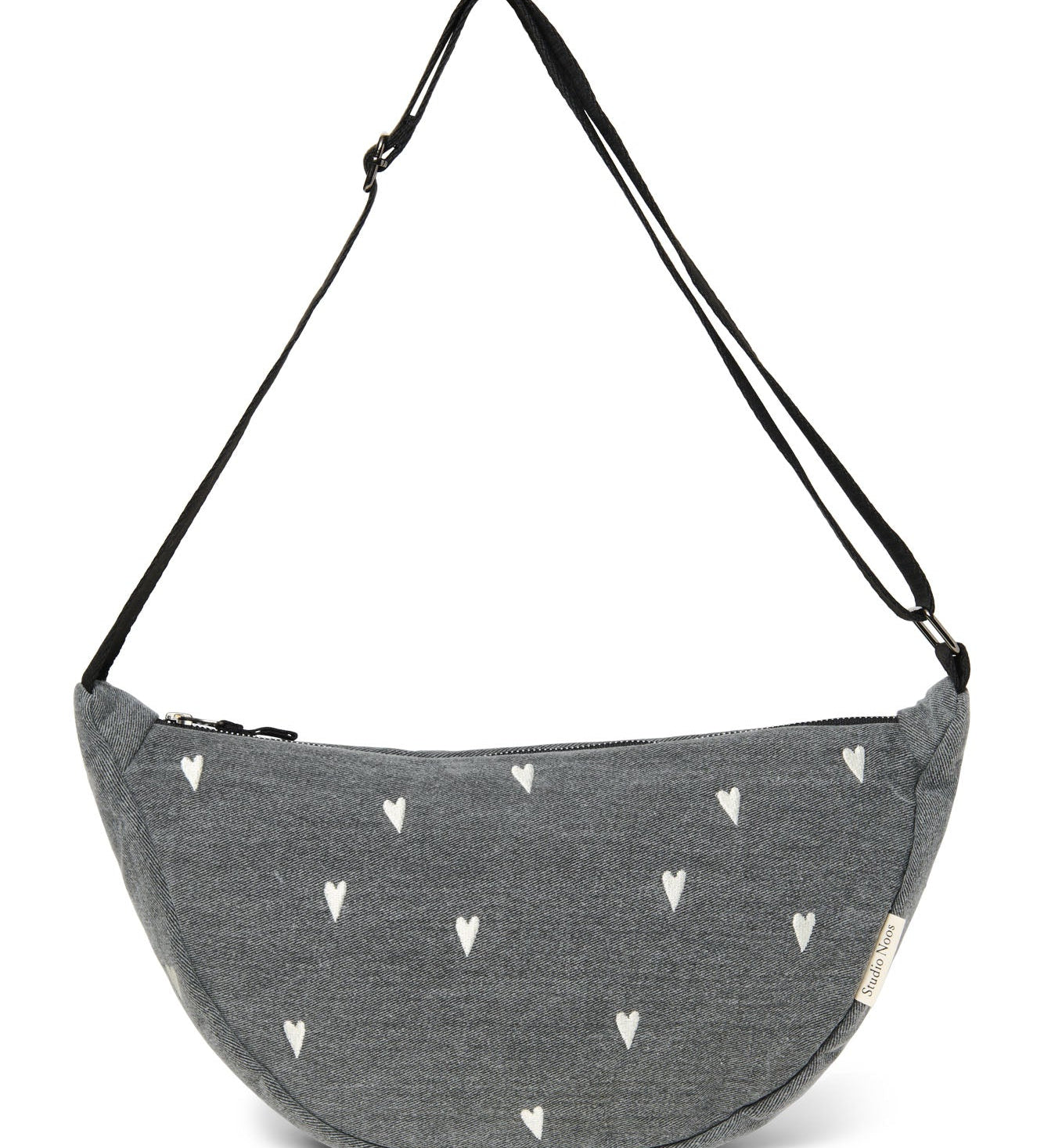 Crossbody ledvinka STUDIO NOOS Grey Denim Hearts | Stylové doplňky pro děti a ženy | Lavly.cz