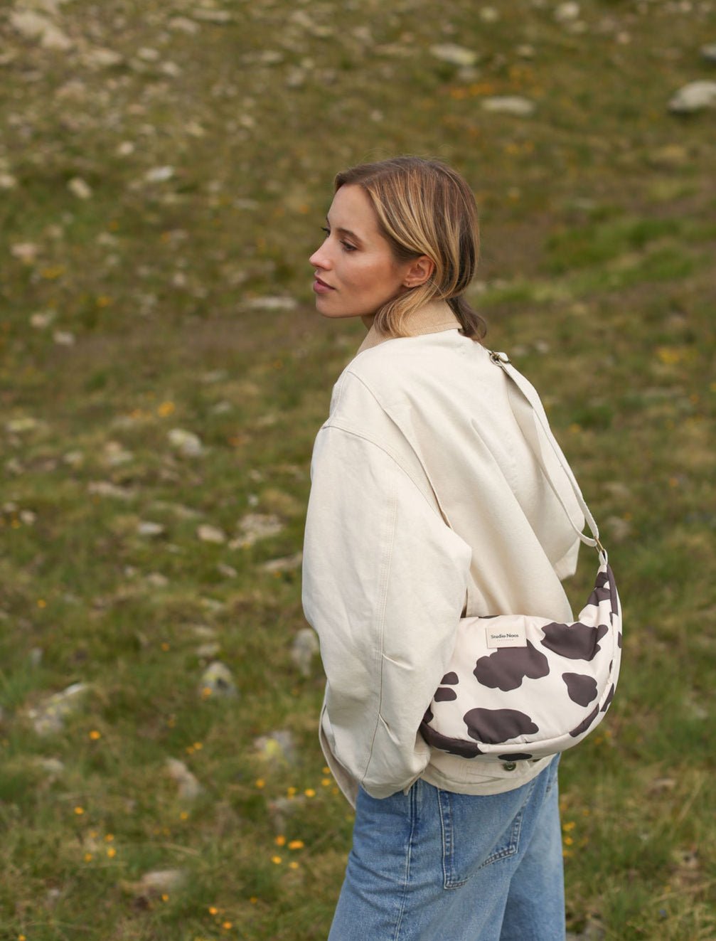 Crossbody ledvinka STUDIO NOOS Holy Cow Puffy Brown - Cow | Stylové doplňky pro děti a ženy | Lavly.cz