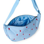 Crossbody ledvinka STUDIO NOOS Light Blue Hearts Puffy | Lavly.cz