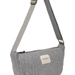Crossbody ledvinka STUDIO NOOS Light Grey Flannel Chalkstripe | Lavly.cz