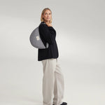 Crossbody ledvinka STUDIO NOOS Light Grey Flannel Chalkstripe | Lavly.cz