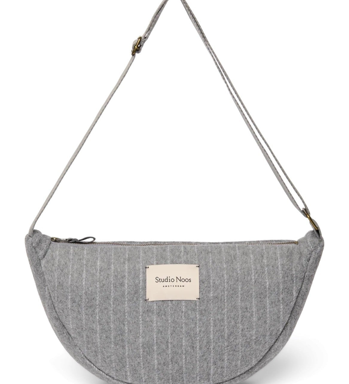 Crossbody ledvinka STUDIO NOOS Light Grey Flannel Chalkstripe | Lavly.cz