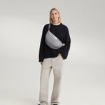 Crossbody ledvinka STUDIO NOOS Light Grey Flannel Chalkstripe | Lavly.cz
