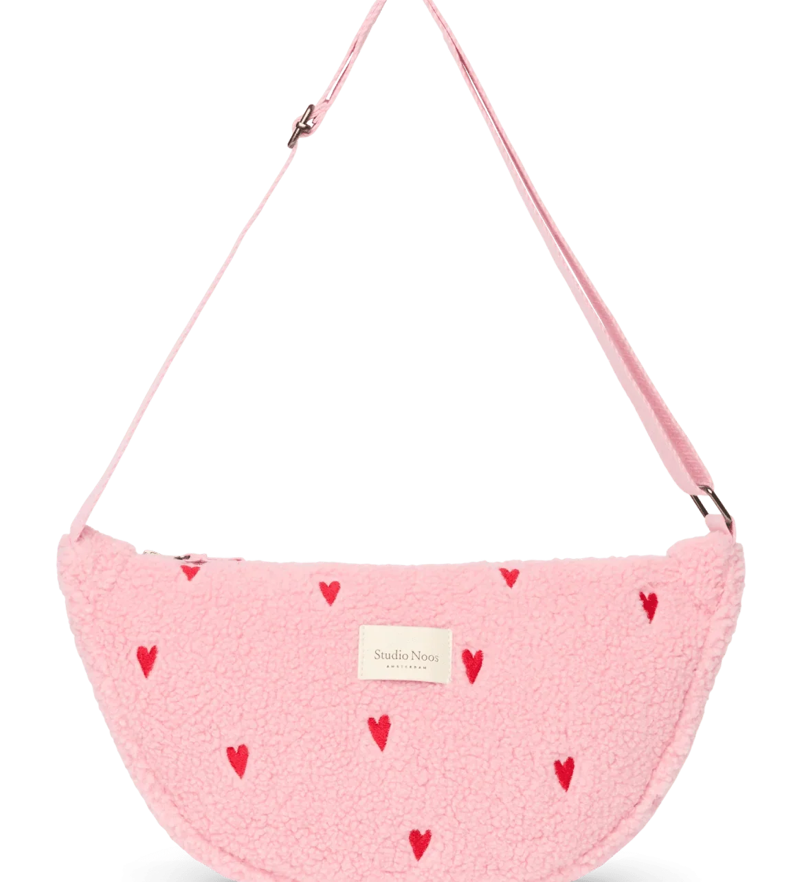 Crossbody ledvinka STUDIO NOOS Light Pink Teddy Hearts | Lavly.cz