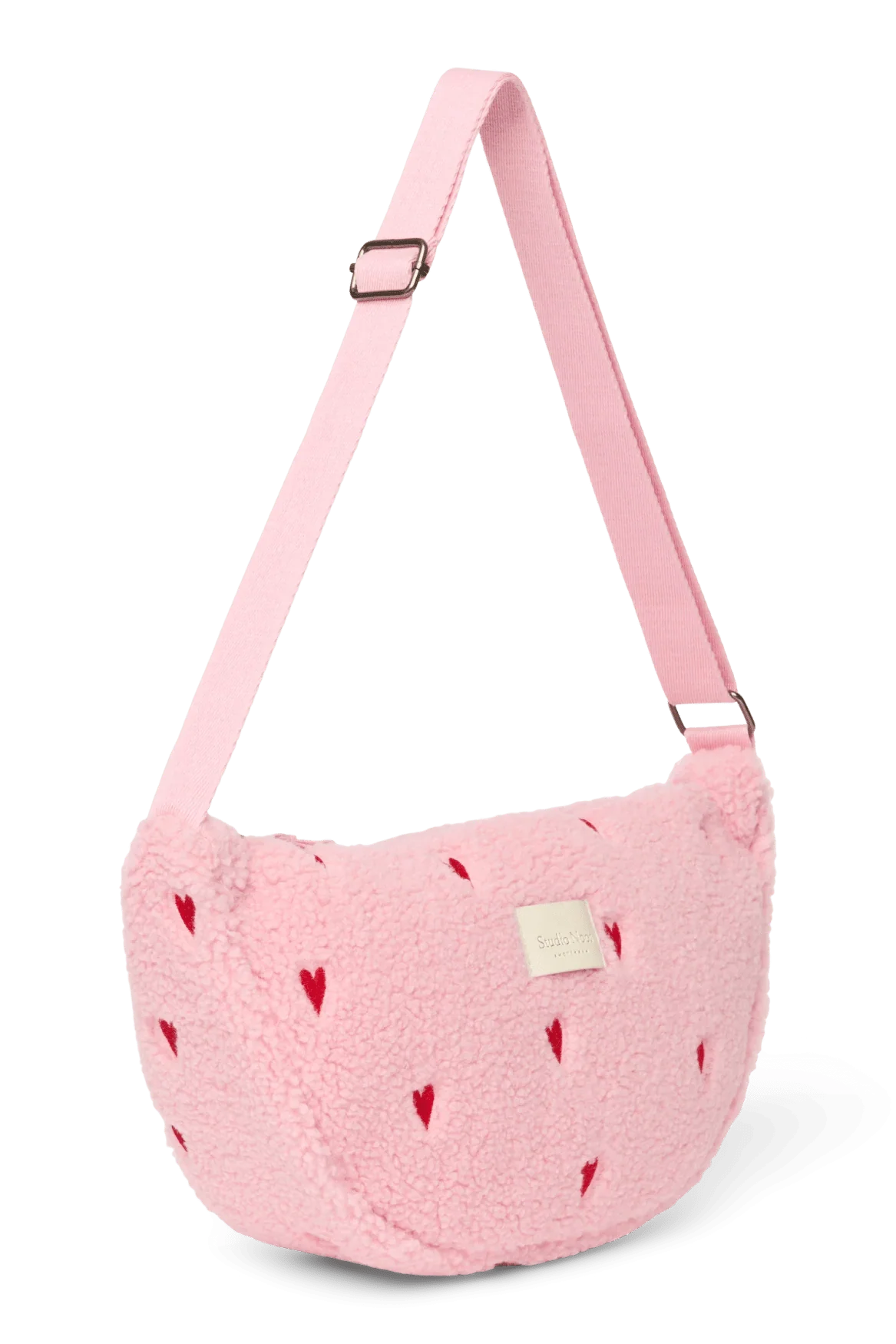 Crossbody ledvinka STUDIO NOOS Light Pink Teddy Hearts | Lavly.cz