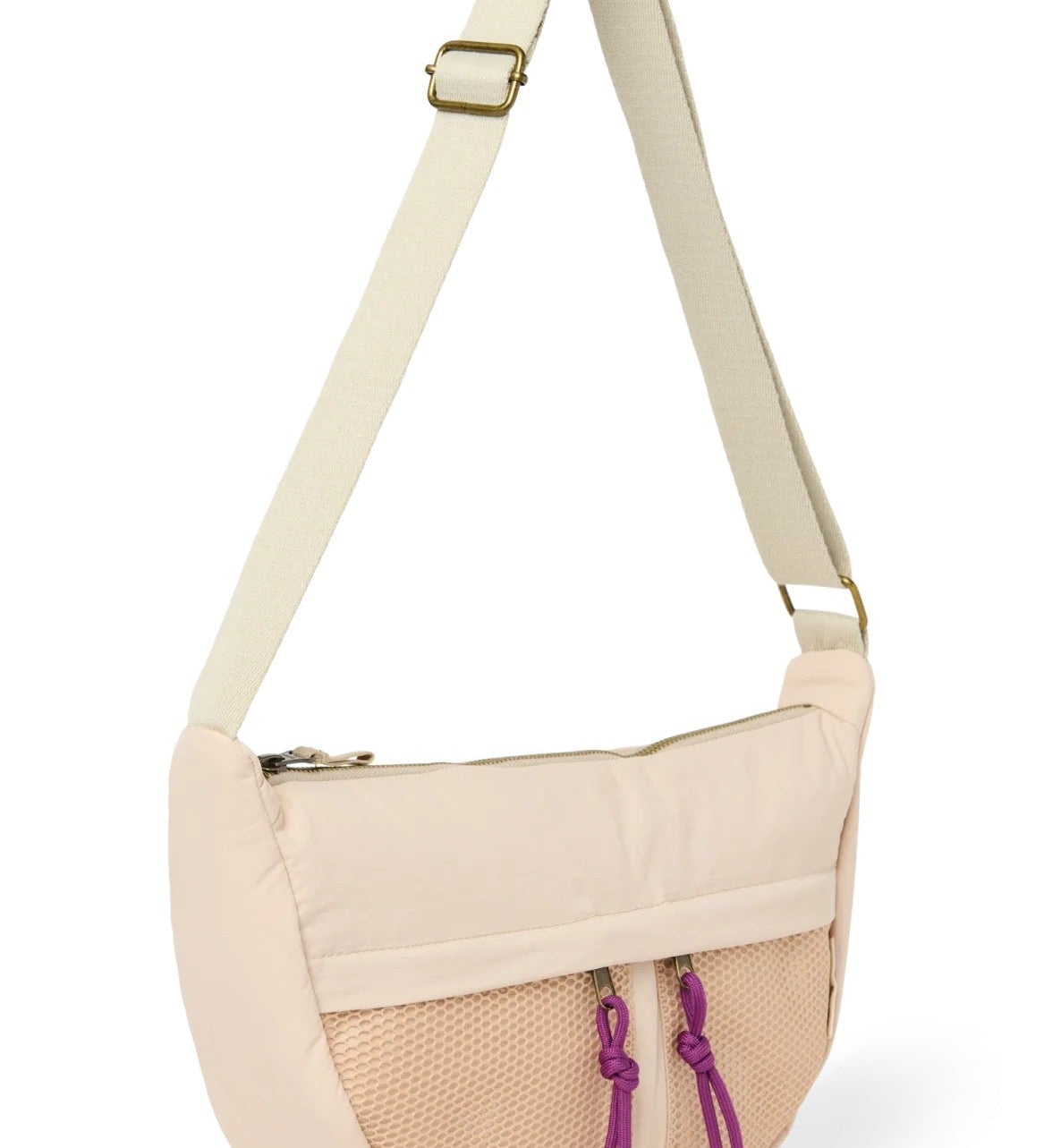 Crossbody ledvinka STUDIO NOOS Oatmeal Patchwork | Lavly.cz