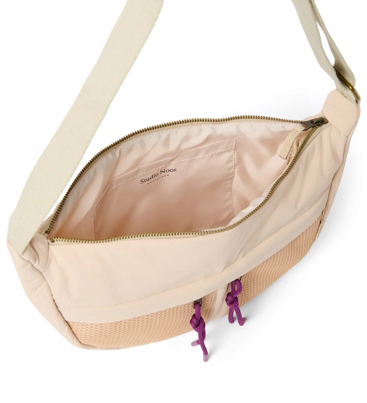 Crossbody ledvinka STUDIO NOOS Oatmeal Patchwork | Lavly.cz
