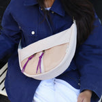 Crossbody ledvinka STUDIO NOOS Oatmeal Patchwork | Lavly.cz